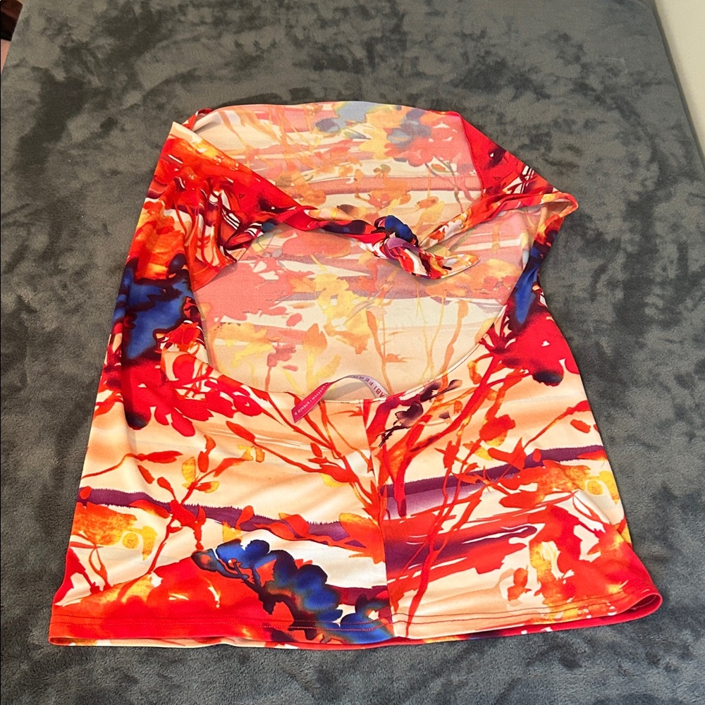 Abi Ferrin Multicolor Abstract Top - Picture 5 of 5